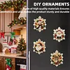 6PCS Snowflake Xmas Set DIY Pearl Diamond Painting Christmas Fridge Magnets, Sparkling Rhinestone Refrigerator Magnet Craft Kit for Home Decor & Gifts