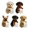 Wall Mount Toilet Paper Roll Holder Dog Shape Paper Stand for Kitchen Bathroom
