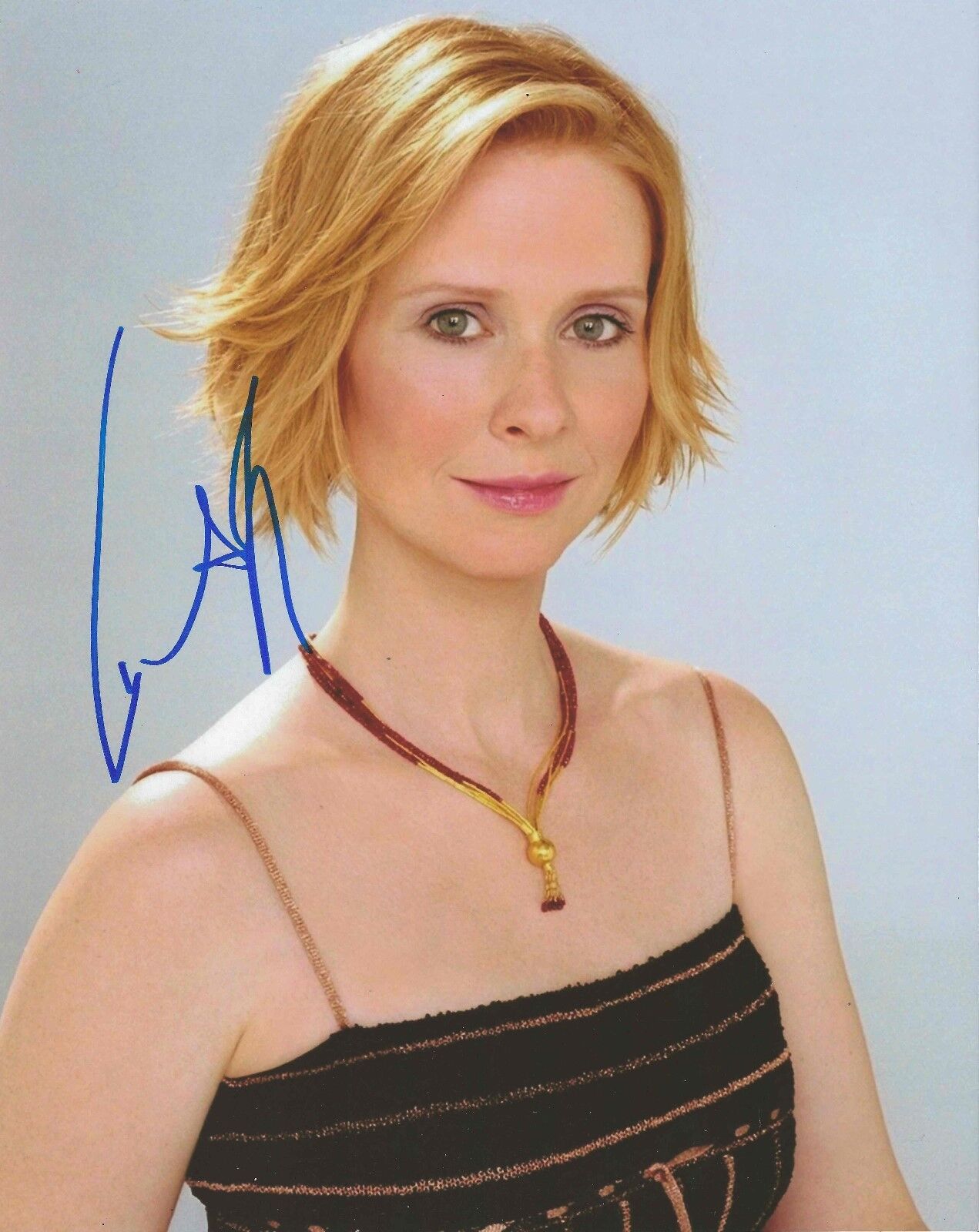 Cynthia Nixon Sex and the City Miranda REAL hand SIGNED 8x10 Photo Poster painting #2 w/ COA