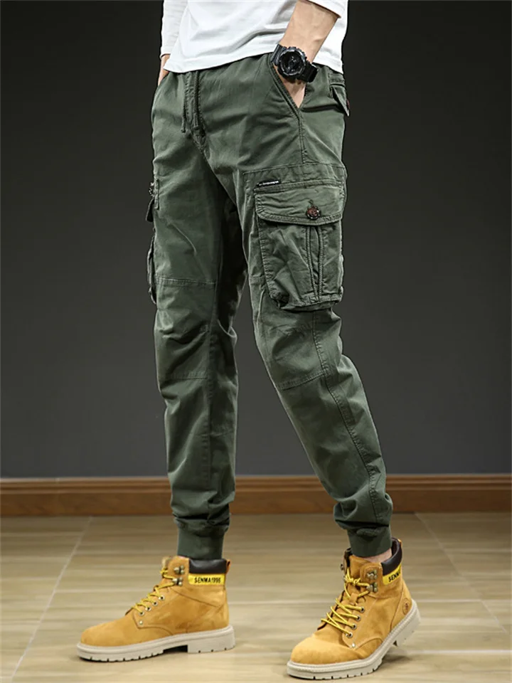 Men's Summer Workwear Pants - Loose-Fit Fashionable Athletic Long Pants-JRSEE