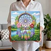 (25x25cm)DIY Dreamcatcher Framed Handmade Pearl Painting Art Craft Kit Living Home Decor