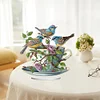 Teetasse Vogel 2d Flachdruck DIY Desktop Diamant Kunst Kits Schlafzimmer Tisch Dekorationen