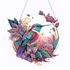 Magnifique pendentif colibris-double face perce-diamant