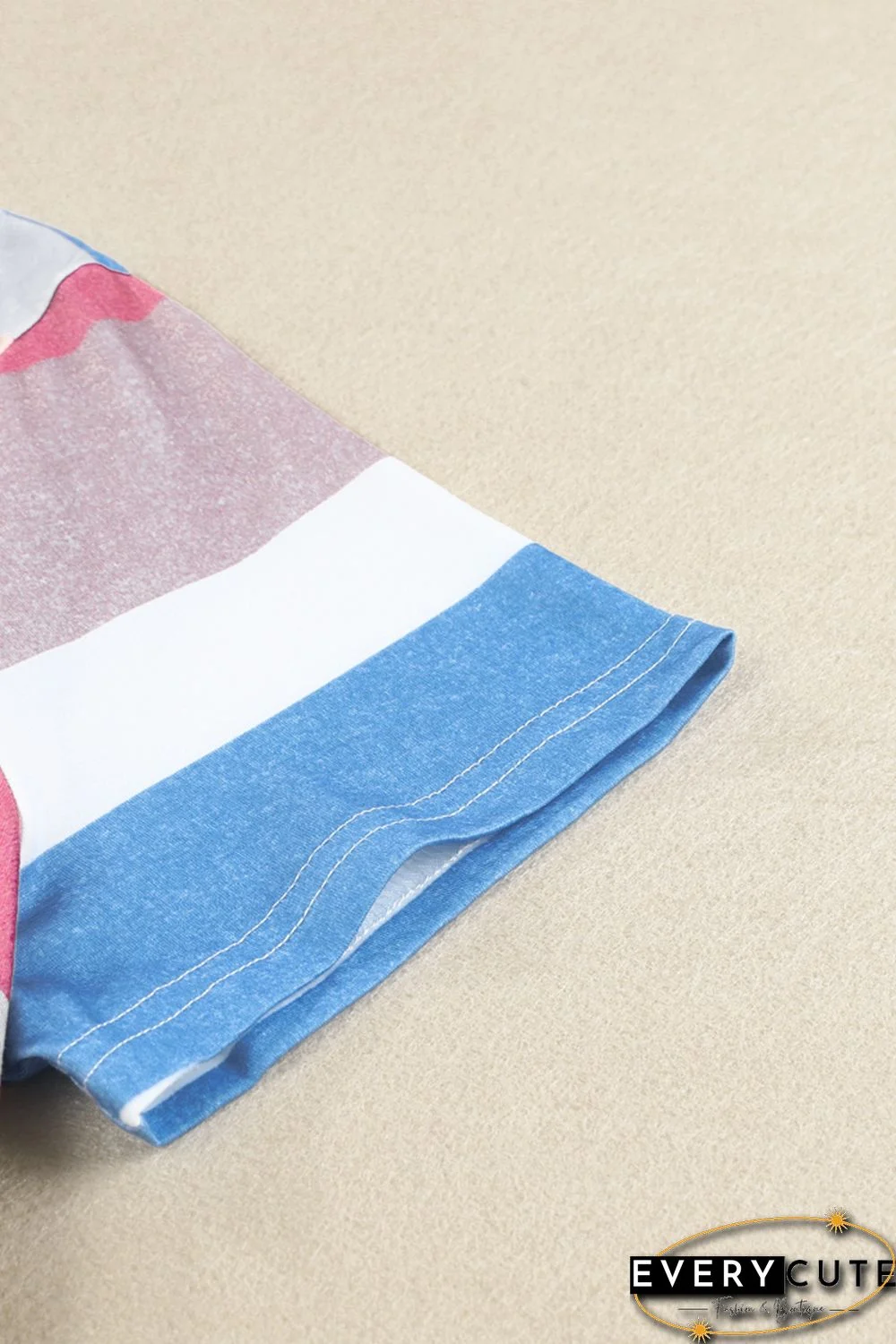 Multicolor Striped Pocket T Shirt Dress