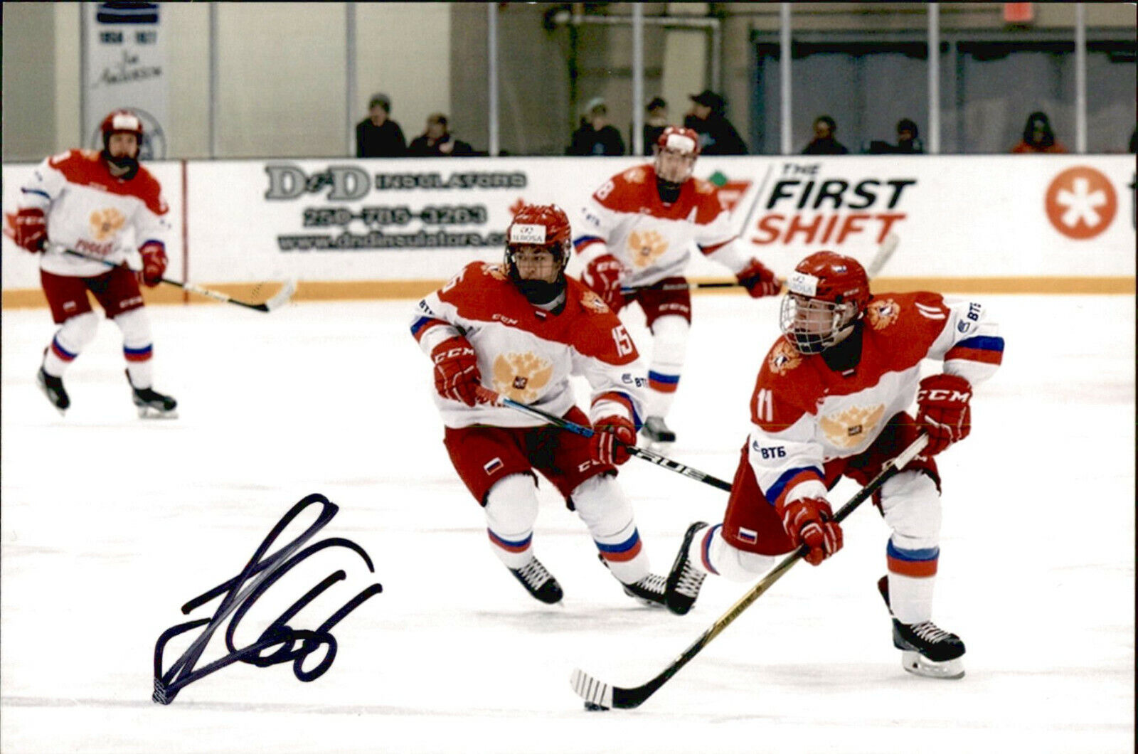 Daniil Gushchin SIGNED autographed 4x6 Photo Poster painting TEAM RUSSIA / SAN JOSE SHARKS #2