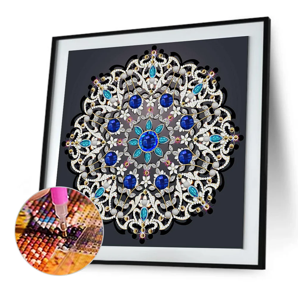Diamond Painting - Partial Special Shaped Drill - Mandala(Canvas|30*30cm)