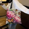 Peony Butterfly-11CT DIY Stamped Cross Stitch Shopping Bag 40*40cm/15.75*15.75in