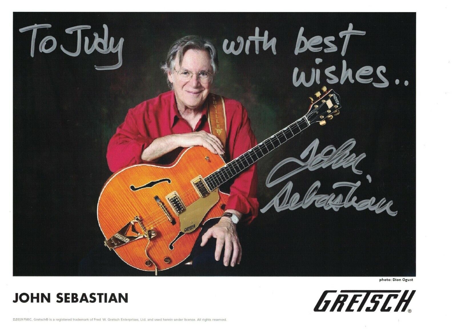 John Sebastian Signed Autographed 8 1/2 x 11 Photo Poster painting Singer Guitarist