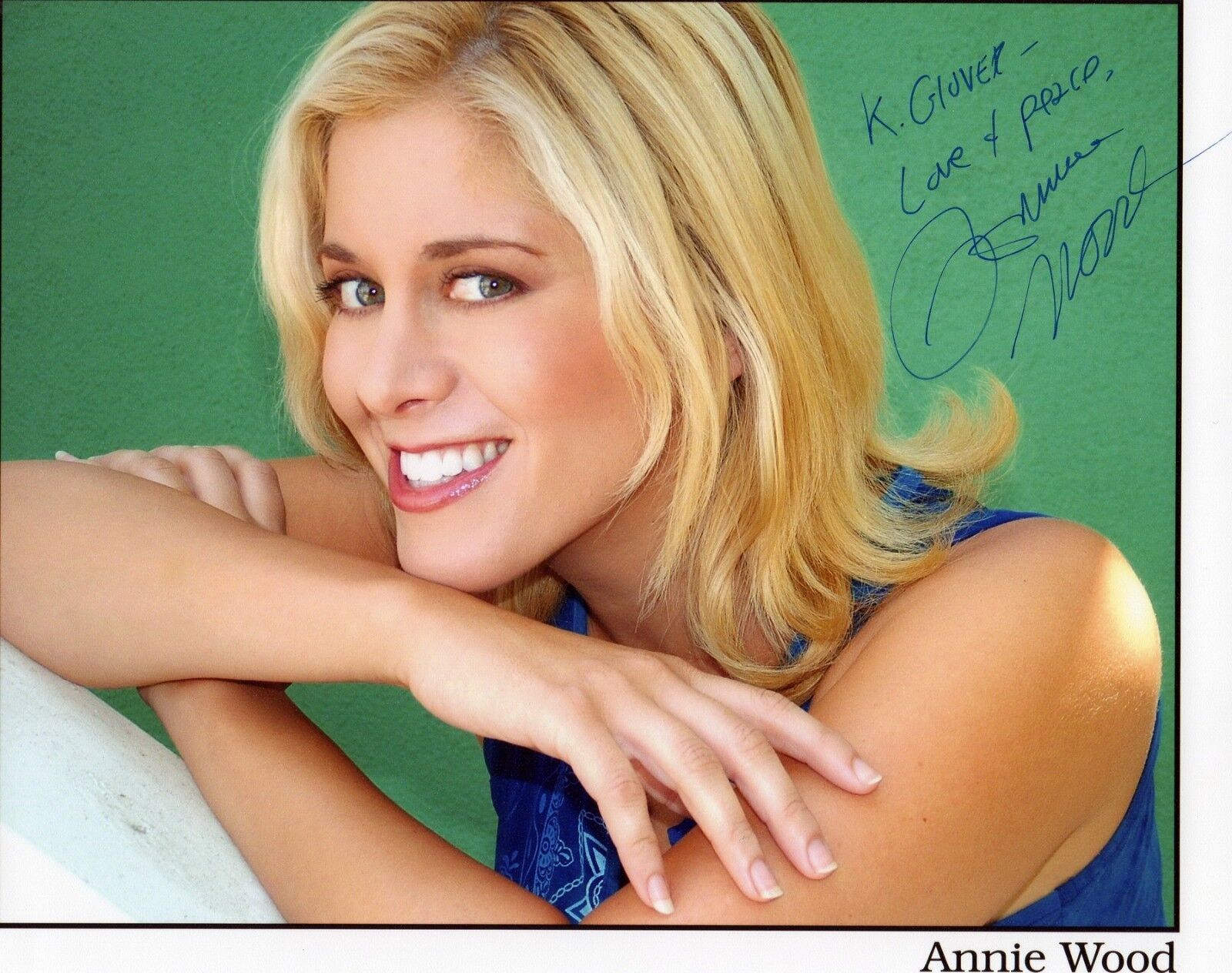 ANNIE WOOD AUTOGRAPH, SCHOOL AND BOARD, INSTANT KARMA