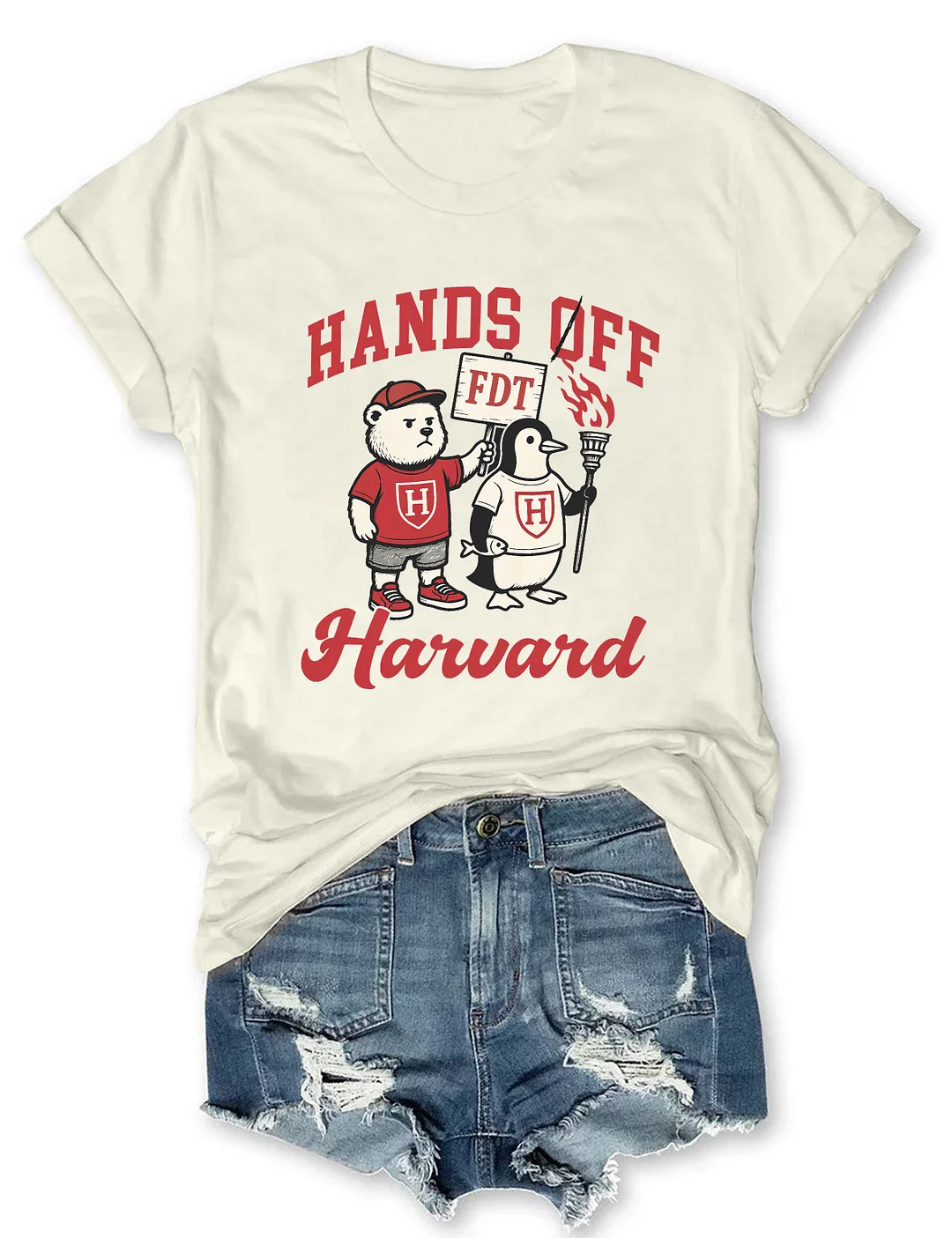 Hands Off Harvard T-shirt
