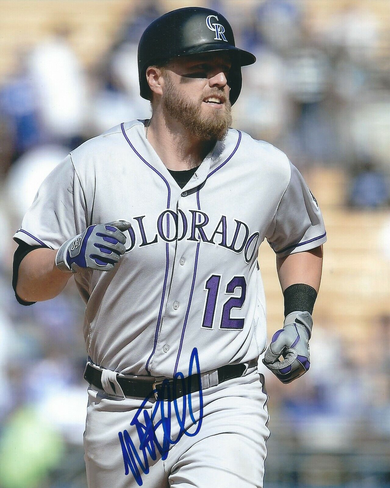 Signed 8x10 MARK REYNOLDS Colorado Rockies Autographed Photo Poster painting - COA