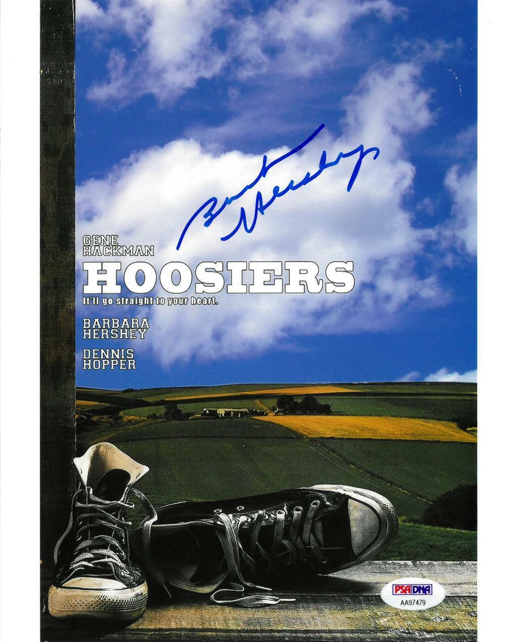 Barbara Hershey Signed Hoosiers Autographed 8x10 Photo Poster painting PSA/DNA #AA97479