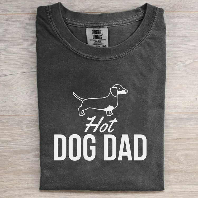 Hot Dog Dad Dachshund T-shirt
