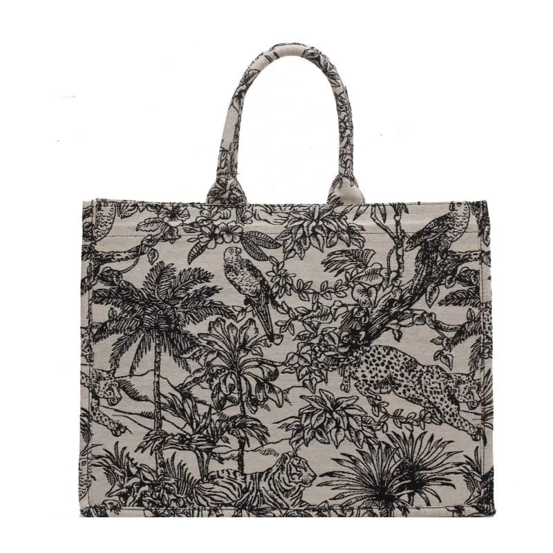 2022 New Fashion Shoulder Bags Women Canvas Bag Embroidery Large Capacity Tote Bag Portable Shopping Bag Crossbody Handbag Small