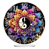 (US Local)Acrylic Special Shape Yin Yang Lotus 5D Diamond Painting Clock Kit