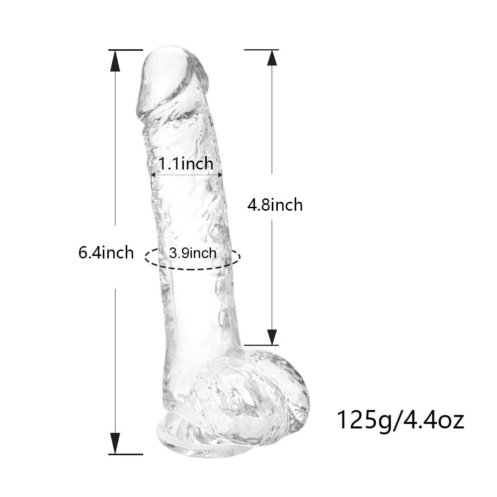6 Inches Realistic Dildo With Suction Cup For G-spot And Anal Stimulation