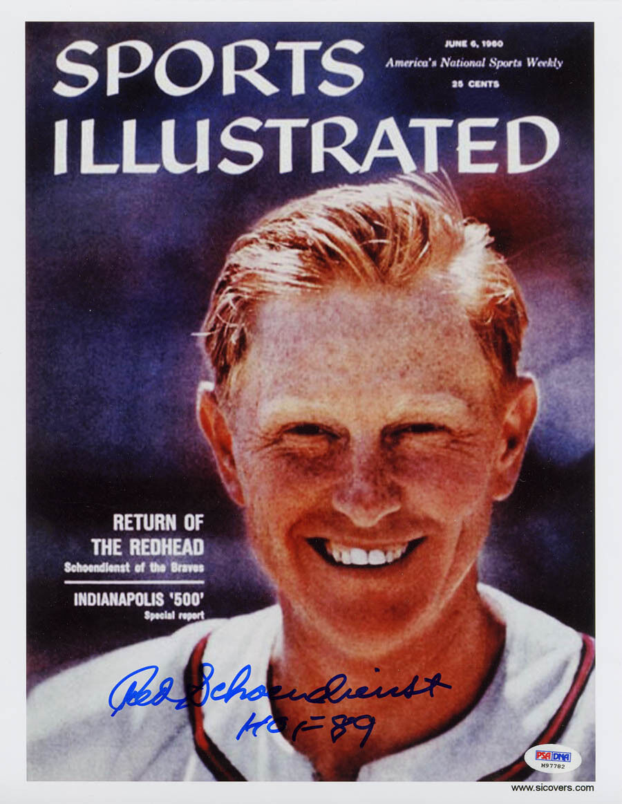 Red Schoendienst SIGNED Sports Illustrated Print PSA/DNA AUTOGRAPHED