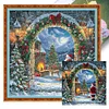 Christmas Eve-11CT Stamped Cross Stitch 50*50cm/19.69*19.69in tapestrymarket