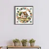 Maison-Plein diamant rond peinture-40 * 40cm