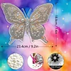 (25x25cm)DIY Pre-Framed 3D Flapping Butterfly Diamond Painting Art Craft Kit Living Room Decor