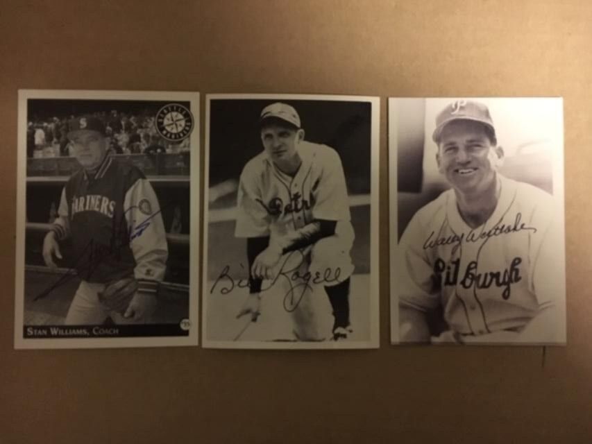 Stan Williams Seattle Mariners Coach Signed 3 1/2 x 5 Photo Poster painting with COA**