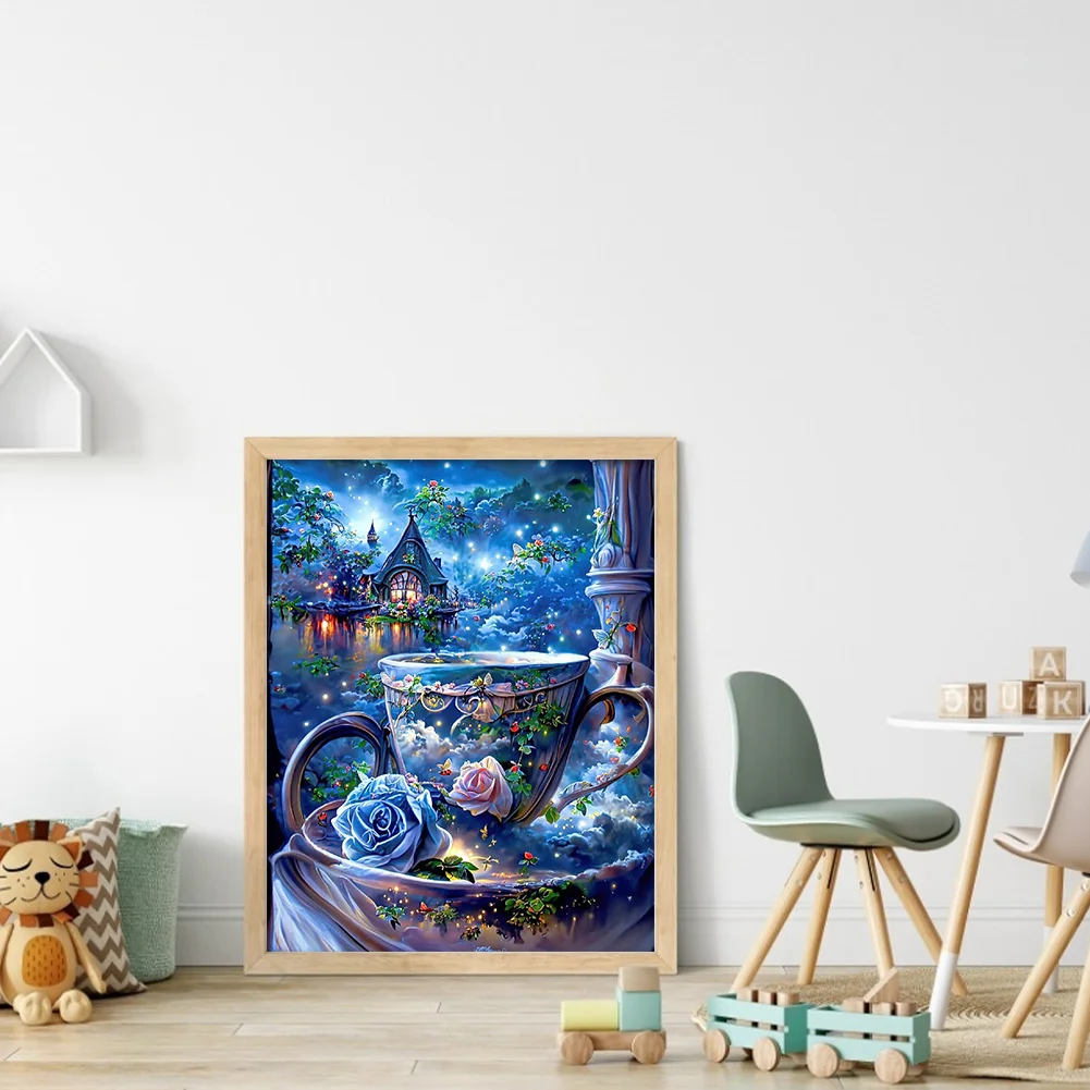 11CT Full Counted Cross Stitch - Flower(Canvas|40*50CM)