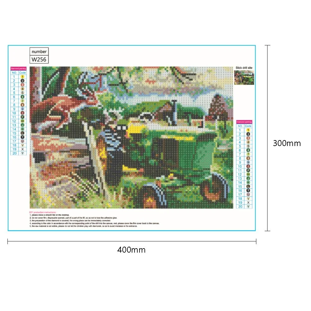 Diamond Painting - Full Round Drill - Farm Deer(40*30cm)