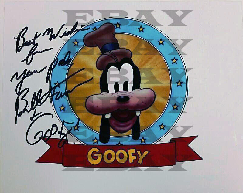 BILL FARMER Disney's Voice of Goofy Autographed Signed 8x10 Photo Poster painting Reprint