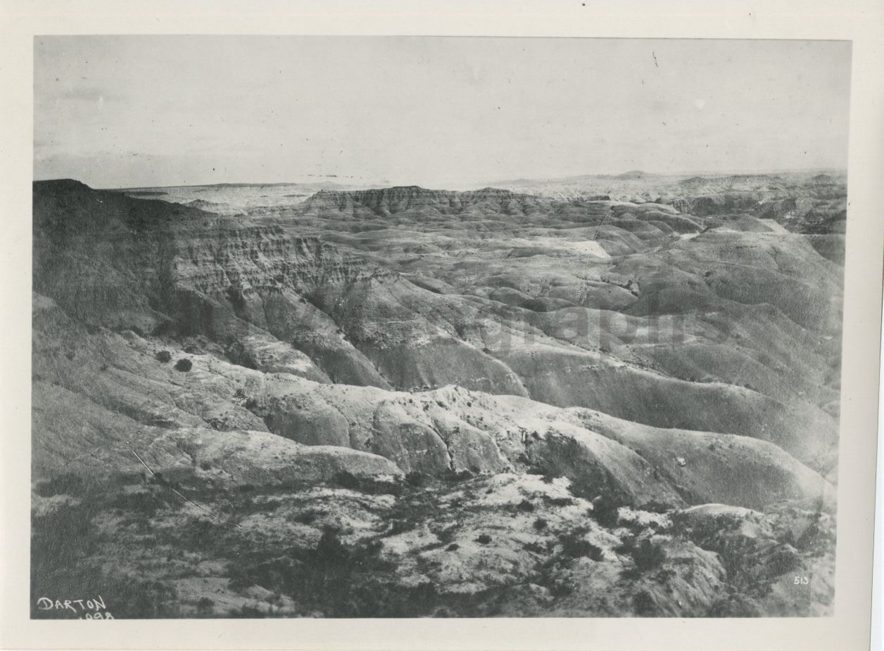 South Dakota History - Vintage Publication Photo Poster painting - Badlands National Park