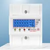 Din Rail 3 Phase 4 Wire Energy Meter AC 380V 100A 50/60Hz Wattmeter KWh Meter