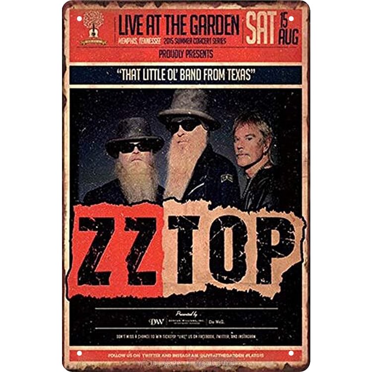 【20*30cm/30*40cm】ZZ Top - Vintage Tin Signs/Wooden Signs