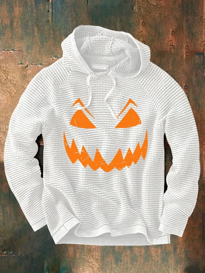 Casual Halloween Print Long Sleeve Hoodie