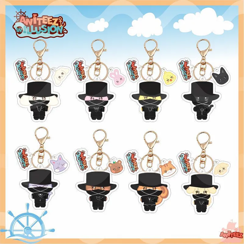 ATEEZ TEEZ-MON Cute Character Figurine Keychain
