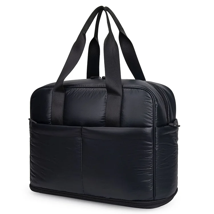 Fitness Bag Multifunctional Dry Wet Separation Bags for Men Women (Black)
