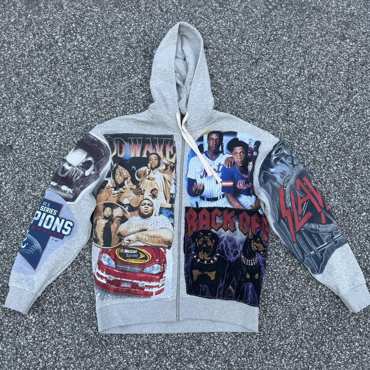 Permian Print Long Sleeve Zipper Hoodies