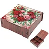 Diamond Painting Wooden Love Rose 4 Slots Diamond Painting Storage Box for Adult Beginner
