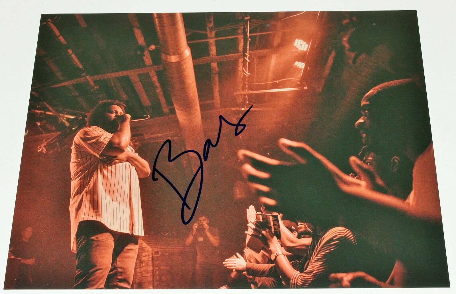 RAPPER BAS (ABBAS HAMAD) SIGNED AUTHENTIC 11x14 Photo Poster painting 5 w/COA J. COLE DREAMVILLE