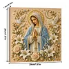 Framed Dove of Peace and Lady - Pearls Painting Kit DIY Diamond Painting Pearl Dot Crafts 20x20CM