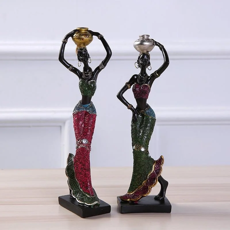 African Beauty Figurines