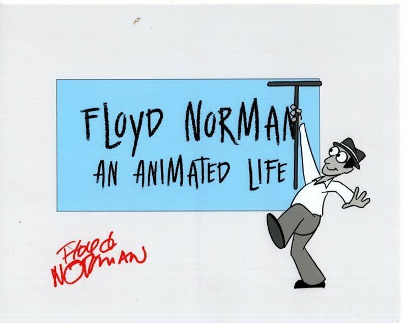 Floyd norman signed autographed disney an animated life Photo Poster painting