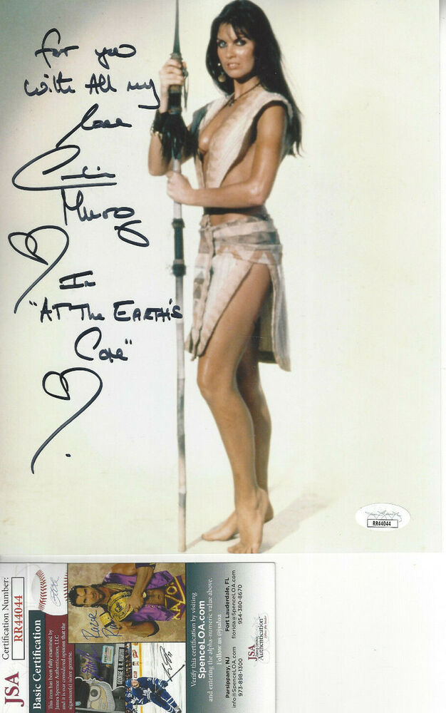 At Earth's Core -  Caroline Munro autograph 8x10 sexy  Photo Poster painting  JSA Certified **