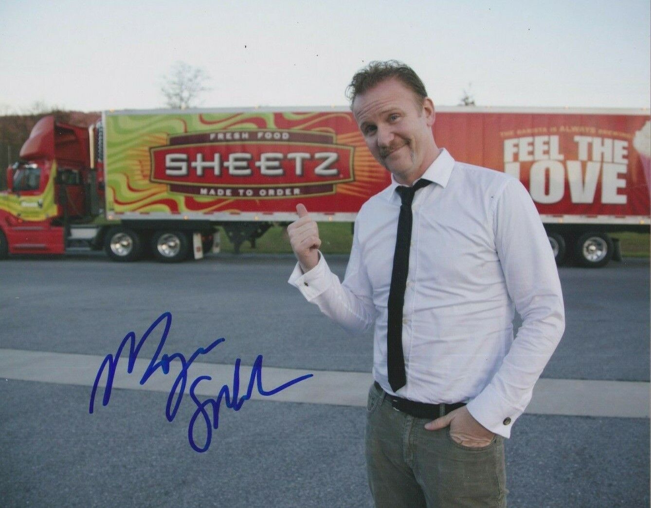 Morgan Spurlock **HAND SIGNED** 8x10 Photo Poster painting ~ AUTOGRAPHED ~ Supersize Me