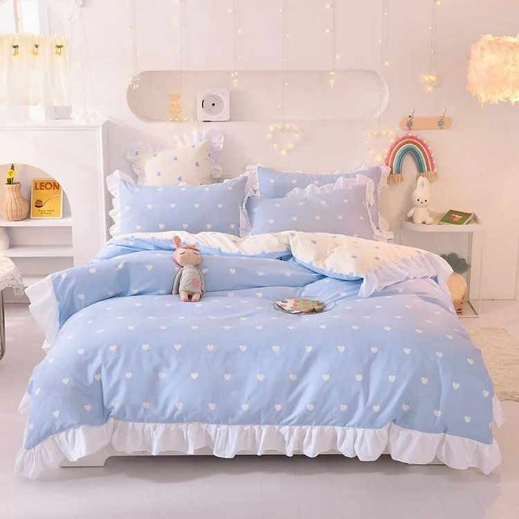 Blue Sweet Bedding Set