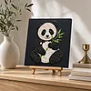 DIY Pre-Framed Panda Button Art Canvas Kit