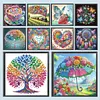 Abstract Special Shaped 5D DIY Partial Drill Diamonds Dots Gem Art Kits for Adults Beginners Home Decor Diamonds Paintings Gem Art 11.81 X11.81inch