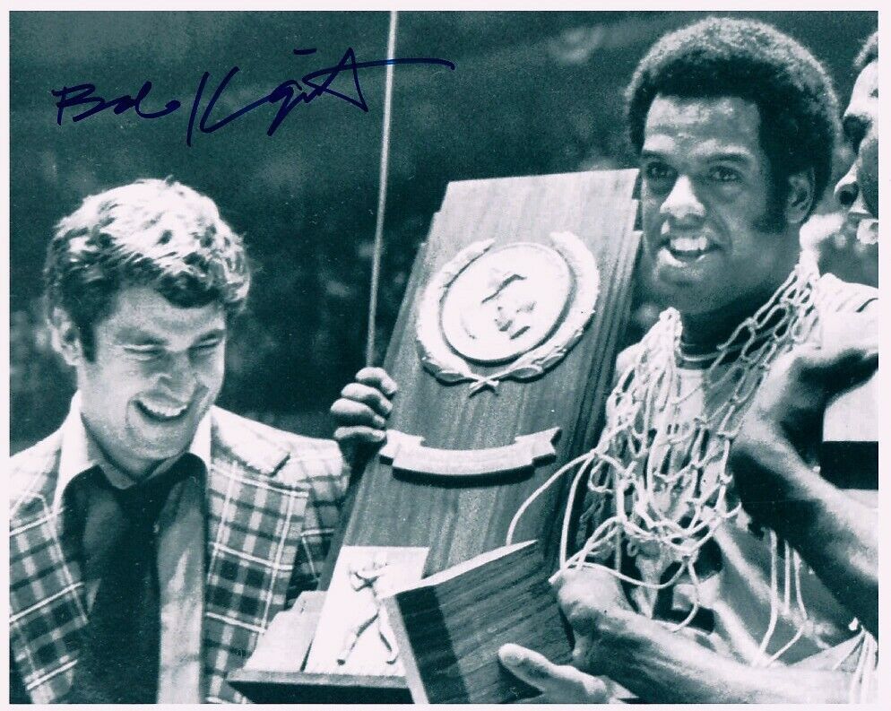 BOB KNIGHT signed '76 INDIANA 8x10 w/ coa UNDEFEATED POST-CHAMPIONSHIP SCOTT MAY