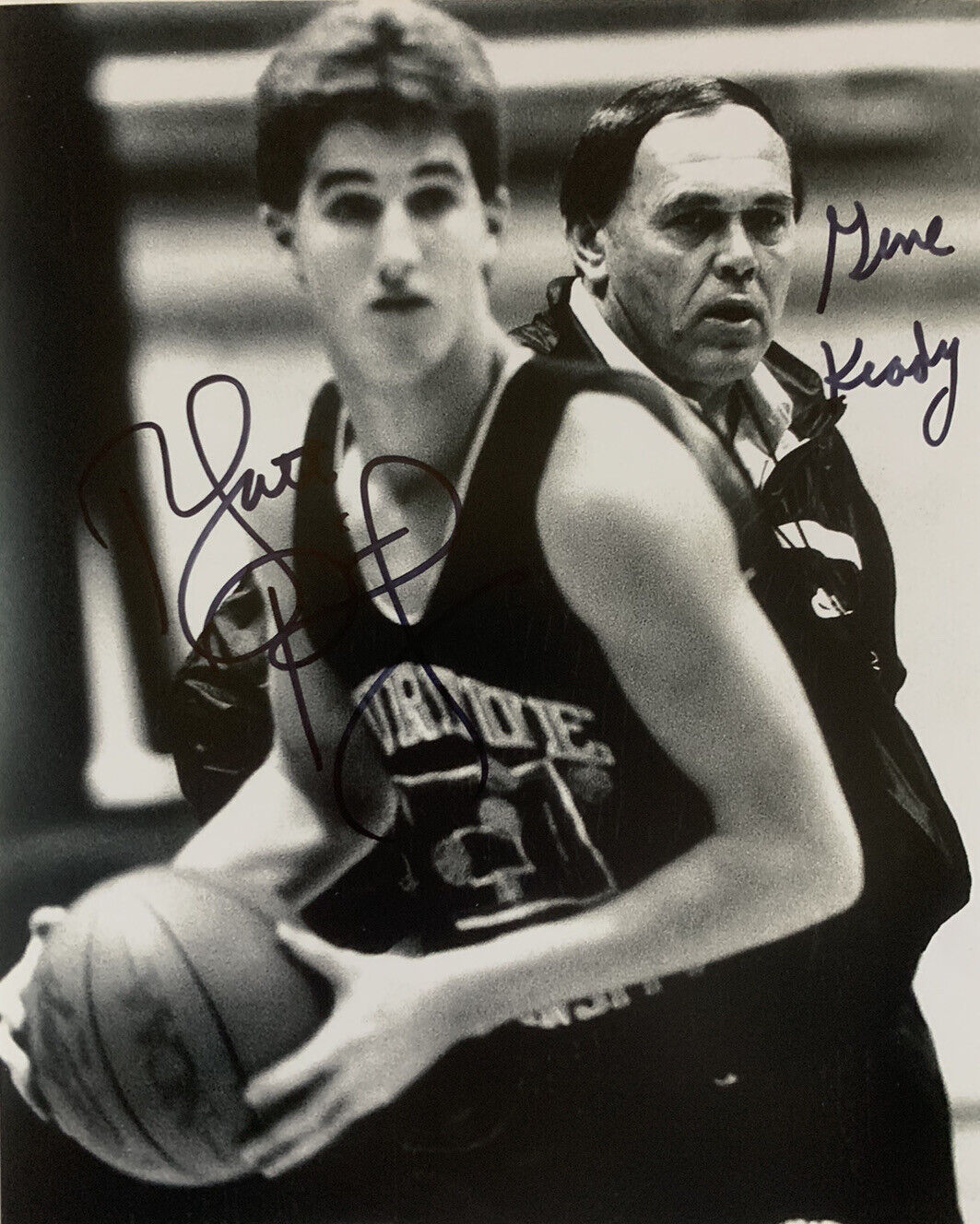 MATT PAINTER & GENE KEADY HAND SIGNED 8x10 Photo Poster painting PURDUE BASKETBALL AUTOGRAPH COA