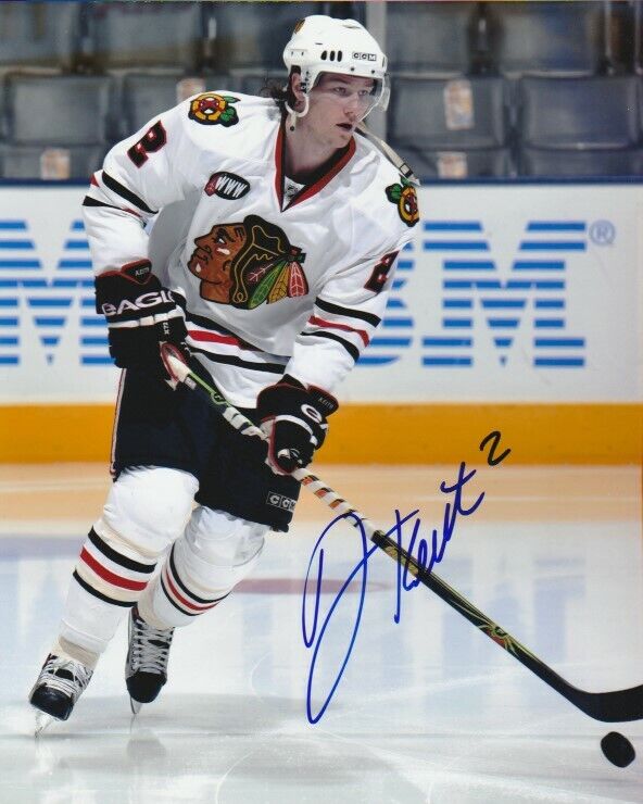 DUNCAN KEITH SIGNED CHICAGO BLACKHAWKS 8x10 Photo Poster painting #1 Autograph