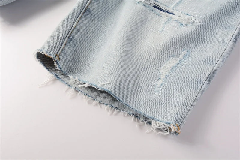 Purple Fashion Jeans 5088