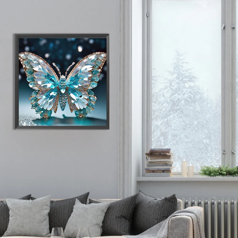 Diamond Painting - Full Round Drill - Butterfly(Canvas|30*30cm)
